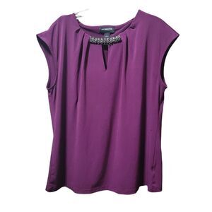 Liz Claiborne career beaded blouse